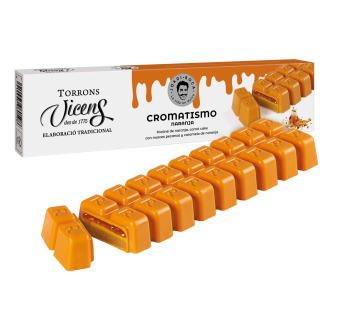 turr�n cromatismo con pralin� de naranja by jordi roca 300g en estuche