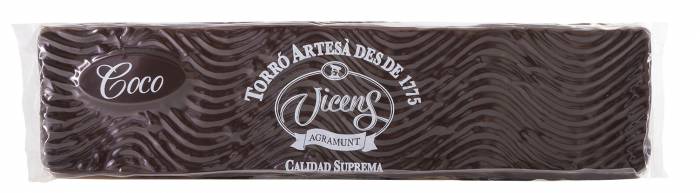 turrn de coco baado chocolate especial alargado 300 gr