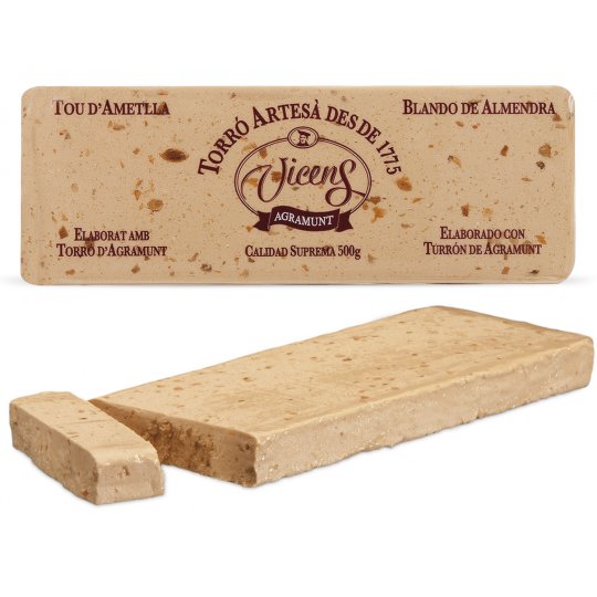 turr�n blando de almendra 500gr