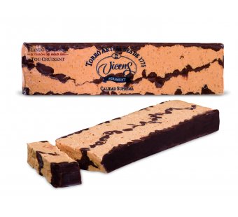 turr�n blando crujiente chocolate alargado 300 gr
