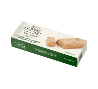 turr�n cremoso de almendra con pistacho a la sal 150g en estuche