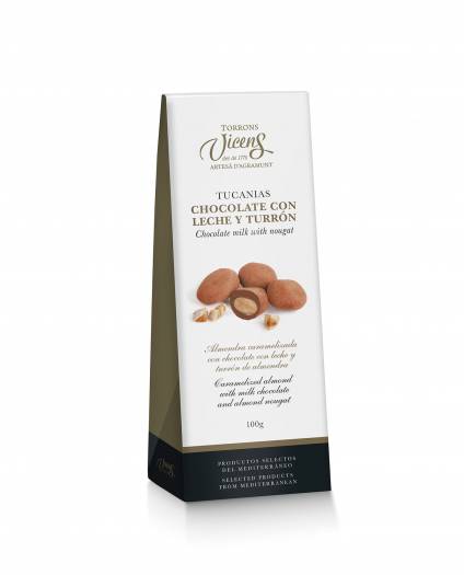 chocolat au lait et nougat au tucanias tui 100gr