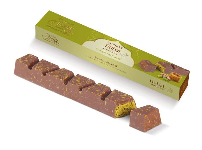 turr�n dubai de chocolate con pistacho & kadaif 200g en estuche