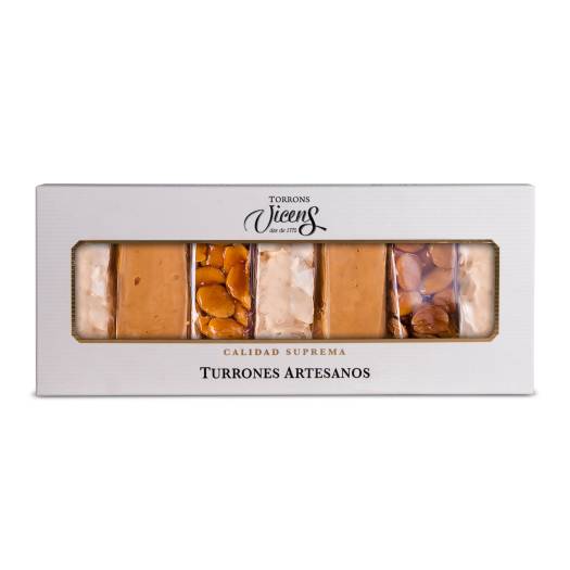 caja de 7 turrones artesanos 35gr