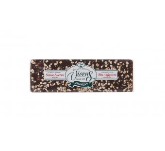 turr�n de chocolate bitter con avellana con edulcorantes 80gr