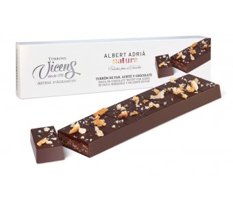 turr�n pan, aceite y chocolate adri� natura 250 gr