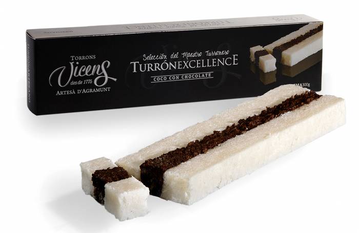turrn de coco con chocolate 300g excellence