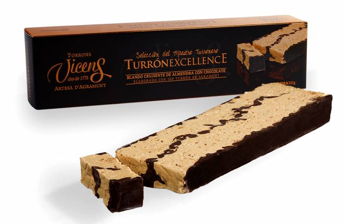 turrn blando crujiente con chocolate 300g excellence