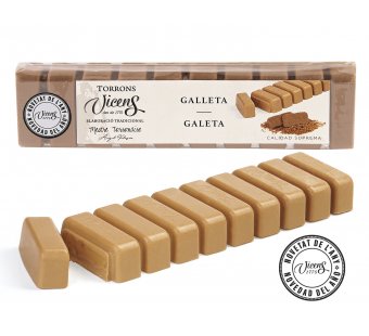 turr�n de galleta 300gr alargado