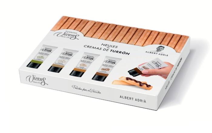 estuche de 5 tubos de crema de turrn con neulas by albert adri