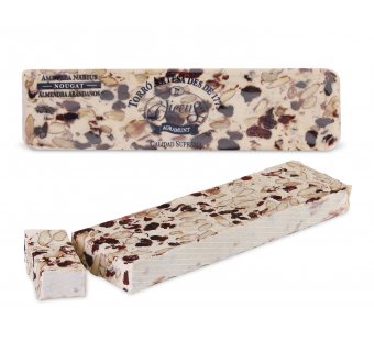 turr�n semiduro de almendra con ar�ndanos alargado 300g