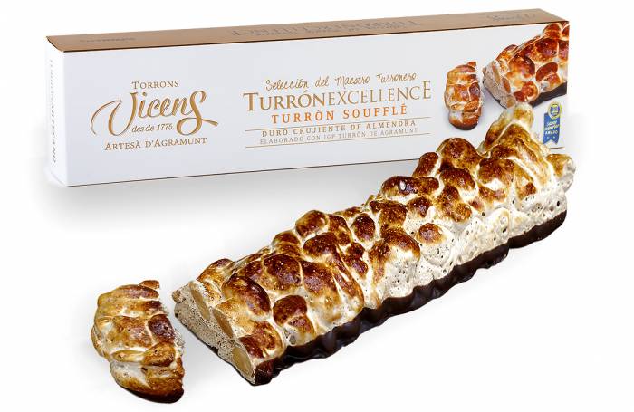 hard almond souffl nougat with chocolate 200g excellence