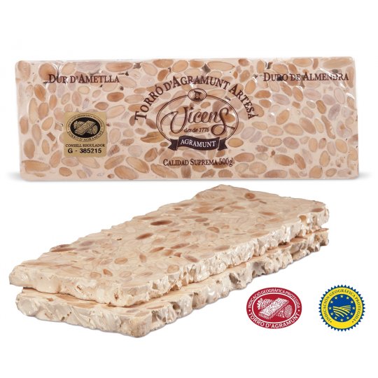turr�n duro de almendra 500g