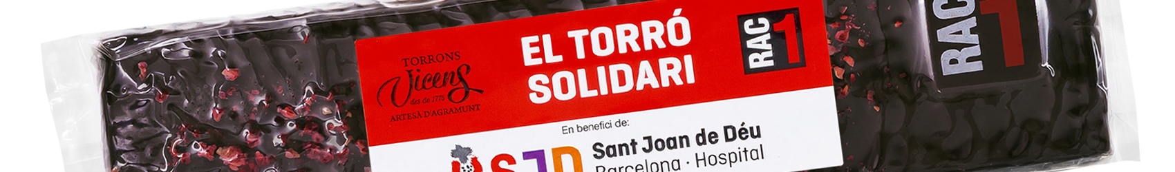 Turrn Solidario RAC1 y Torrons Vicens